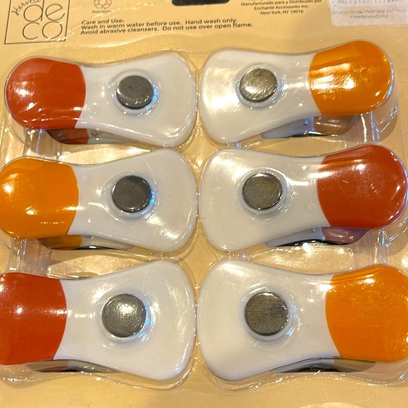 🔥MAGNETIC CLIPS🔥SET/6 FALL DECOR CLIPS NWT - Picture 6 of 7